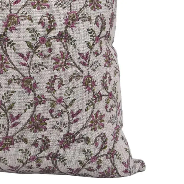 Hand Block Print Thick linen designer Pillow Cover- Varanasi