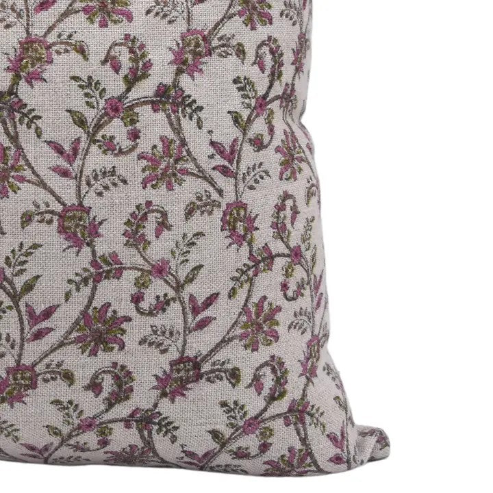 Hand Block Print Thick linen designer Pillow Cover- Varanasi