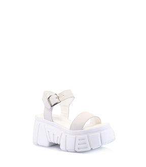 Stylish White Platform Sandals Jochu