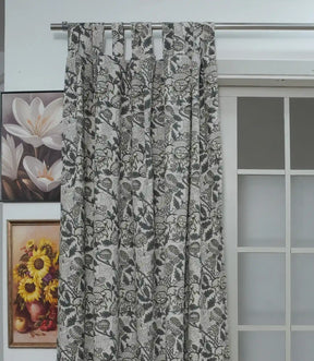 Handcrafted Akashganga Block Print Linen Curtains