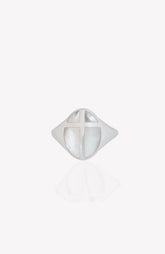 Mother Of Pearl Cross Ring
