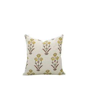 Unique Handcrafted Home Decor Block Printed Pure Linen Pillow Cover- Amitabh