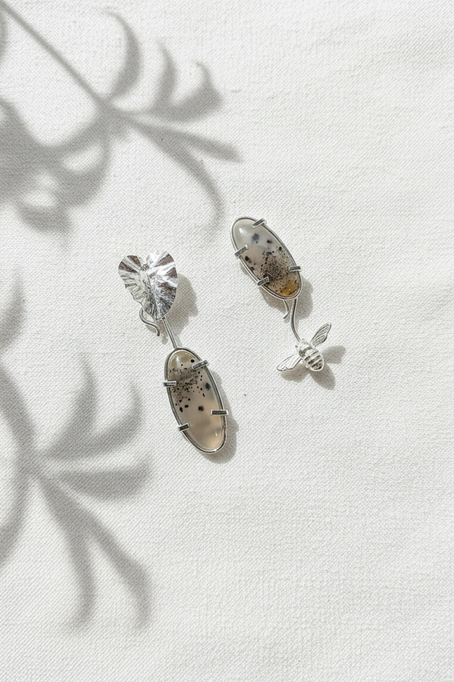 Narmade River Oval Interchangeable Earrings