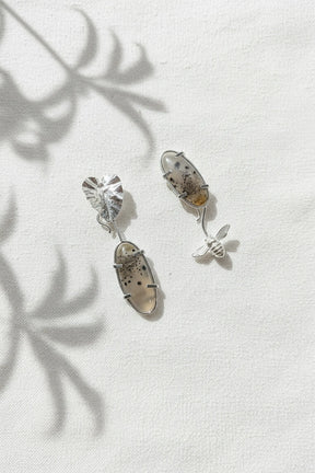 Narmade River Oval Interchangeable Earrings