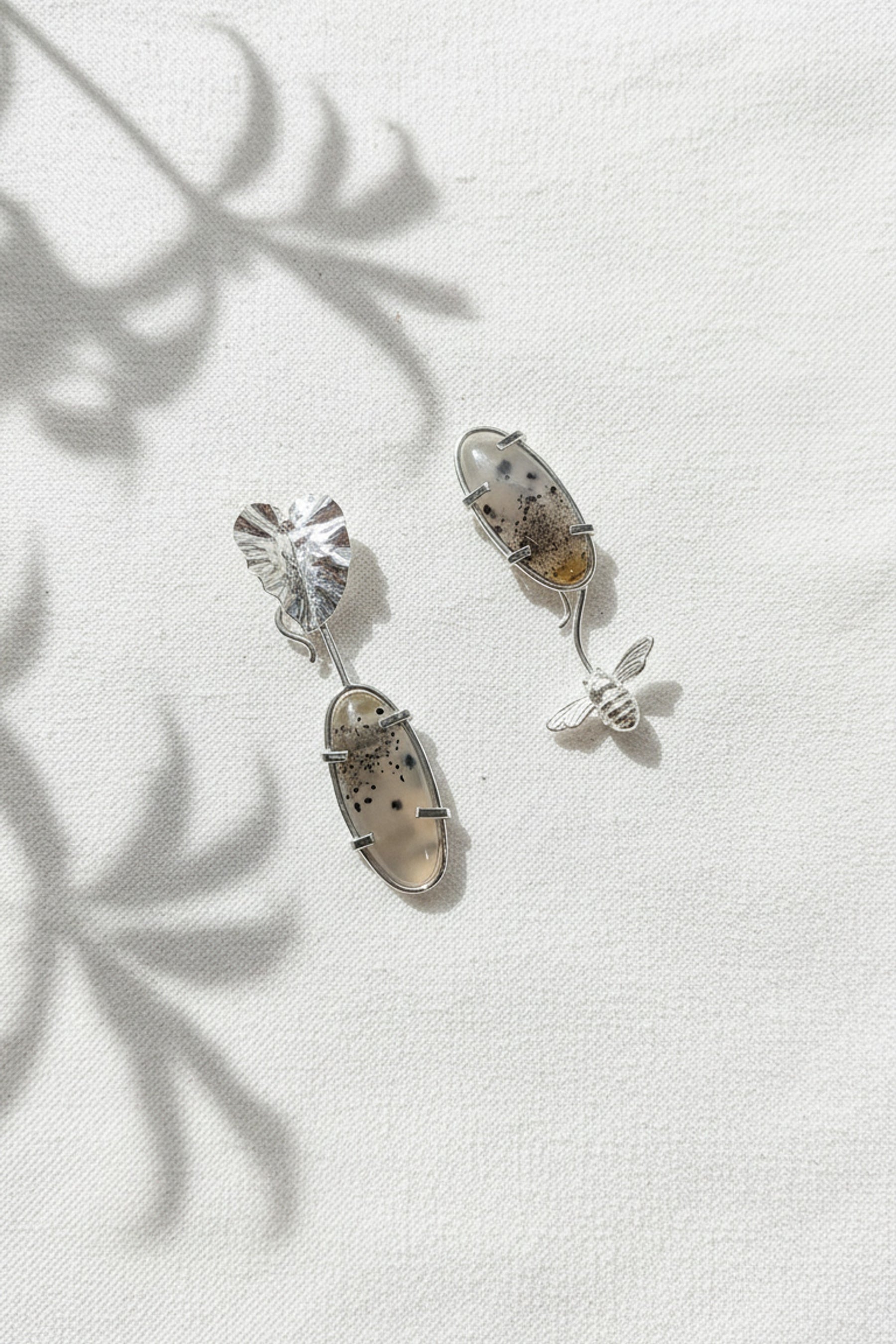 Narmade River Oval Interchangeable Earrings