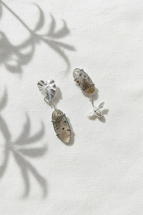 Narmade River Oval Interchangeable Earrings