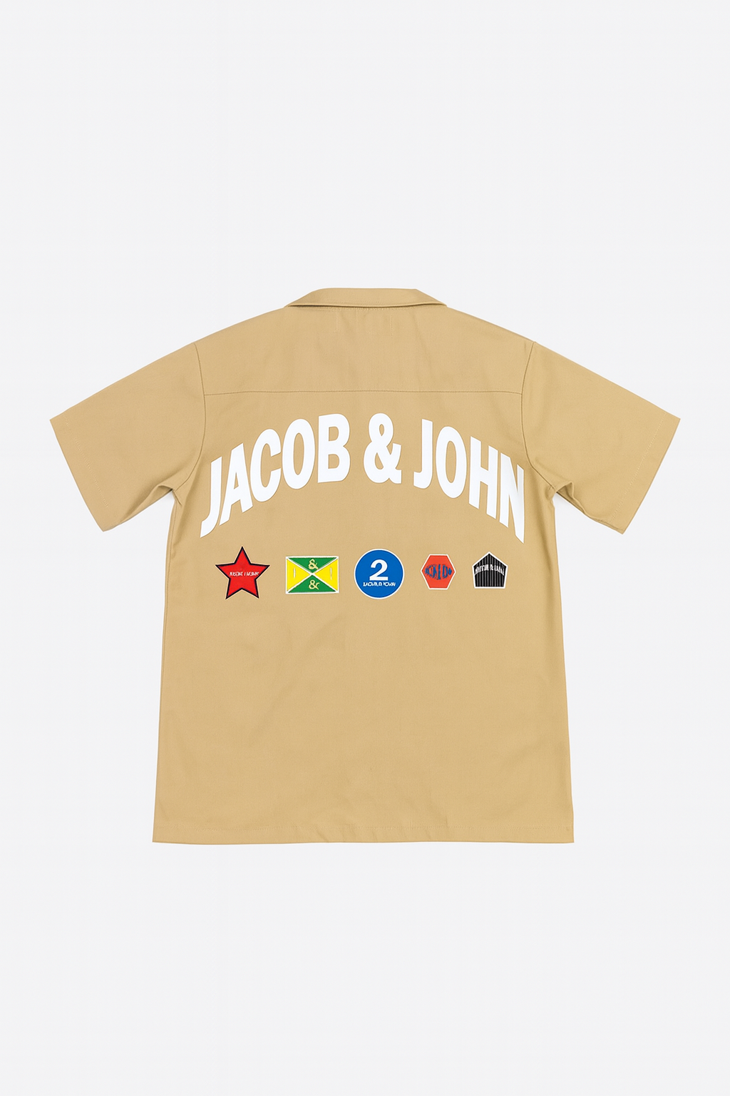 Khaki Logo Patch Cargo Shirt