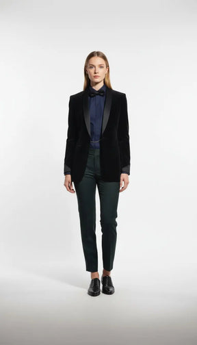 Black Velvet Edge Tuxedo