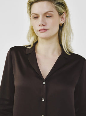 Essential Open-Collar Blouse
