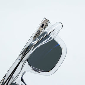 Zid Sunglasses with Clear Frame & Black Lens