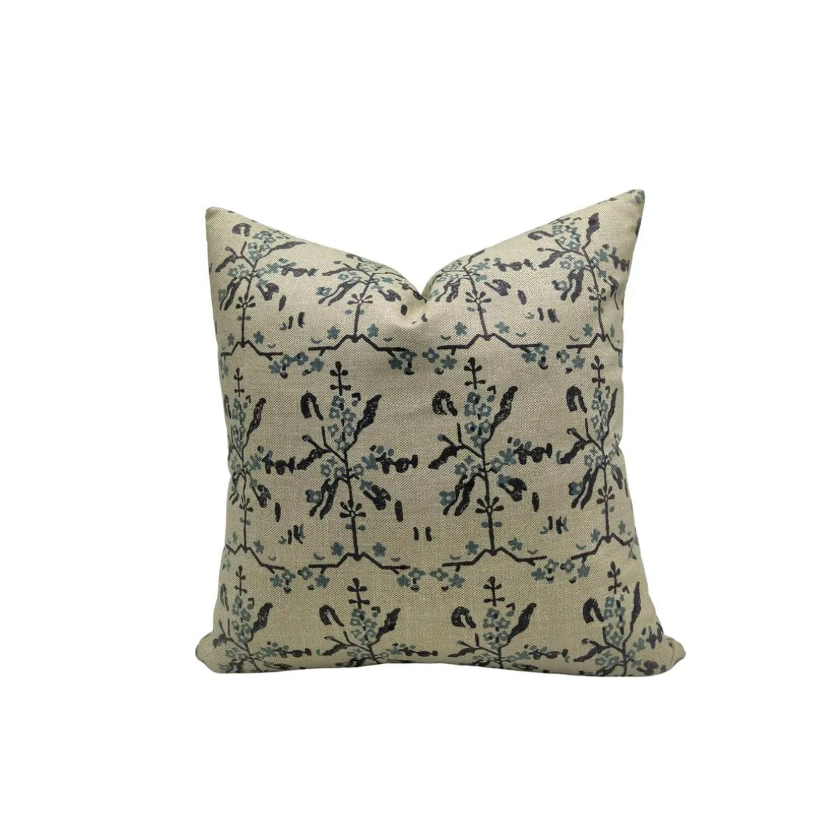 Indian Block Print Linen Blend Cushion Cover - Nakshatra