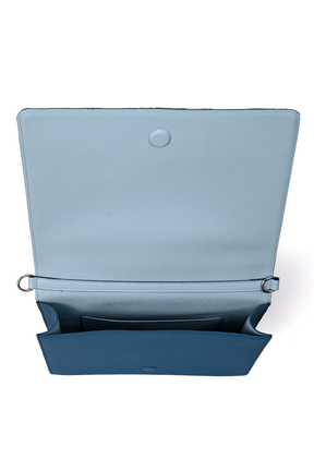 Artepara Winter Signature Hand-Embroidered Leather Clutch