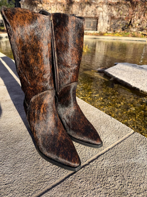 Olsson Texan Boot in Calf Hair (Wide Calf)