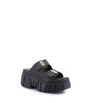 Dreya Chic Black Platform Sandals