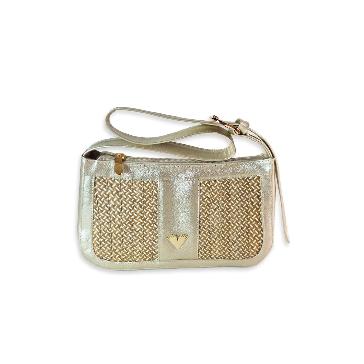 Black Leather Imperial Handbag