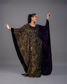 Joro Sequin Dress Boubou (purple)