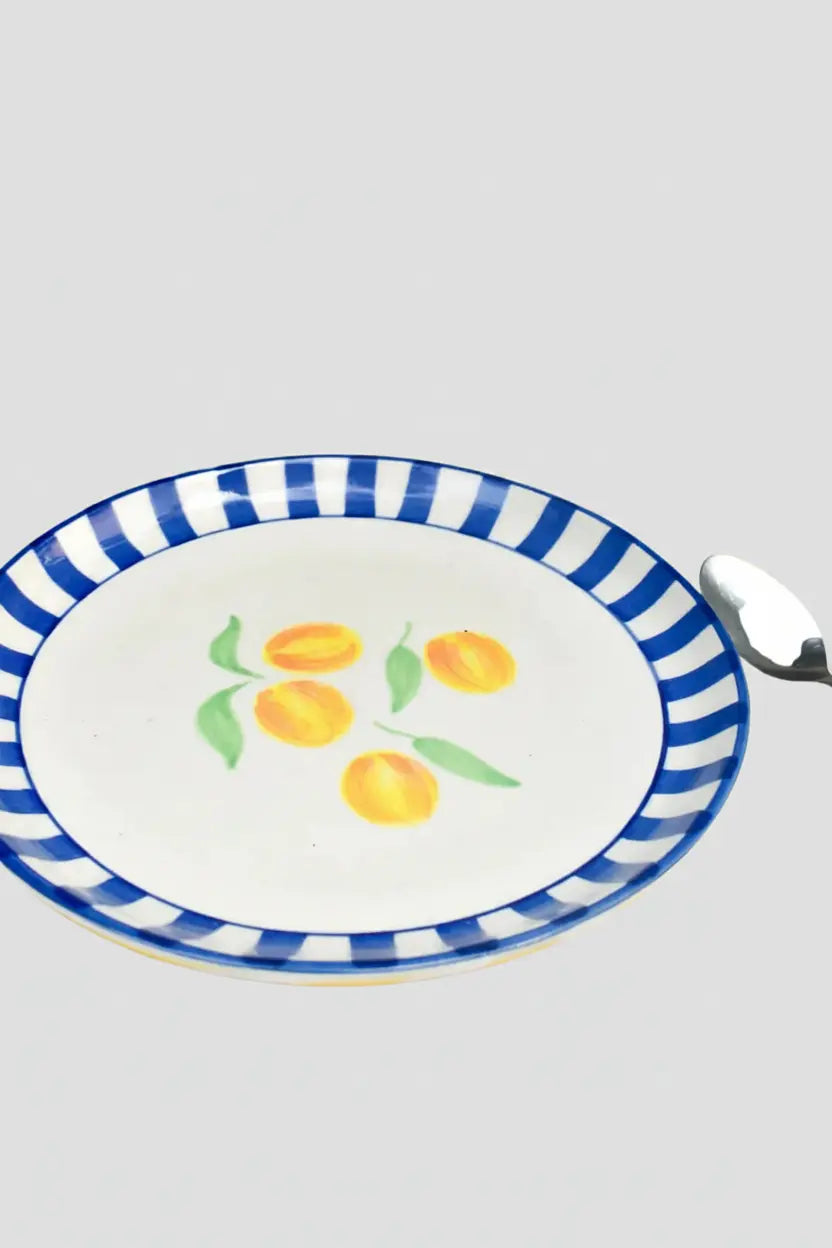 Ceramic Dessert Plate - Clemente ( Set Of 2 ), 7 Inches