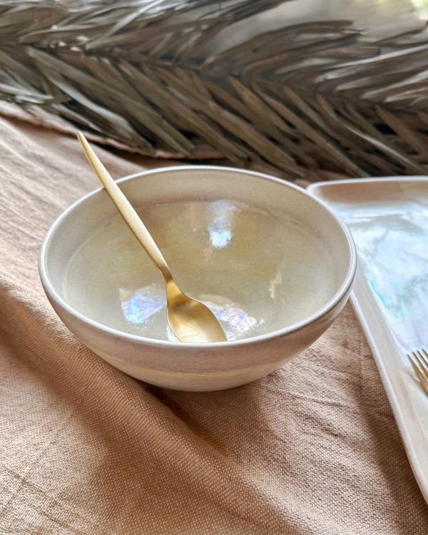 Pearl Oyster Serving/Salad Bowl