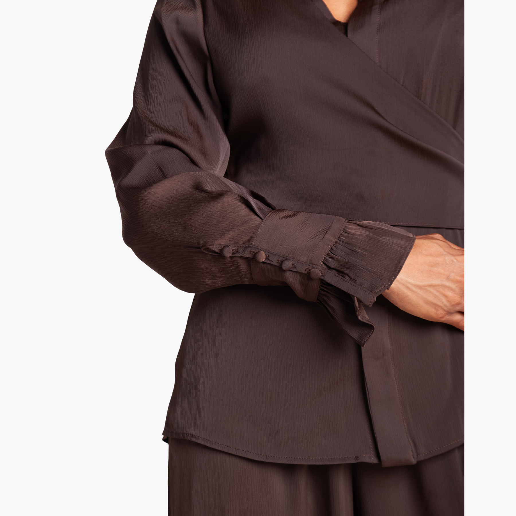 Long Sleeve Wrap Top