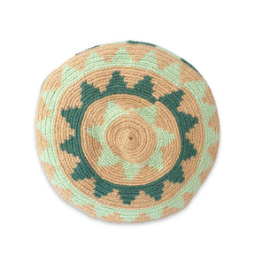 Green Checkered Wayuu Bag