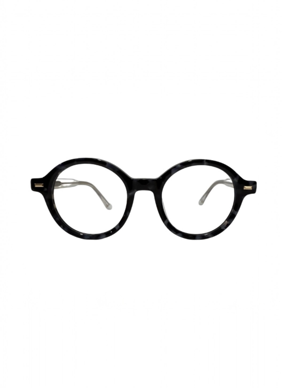 Alexandrite black round 48mm eyeglasses