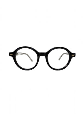 Alexandrite black round 48mm eyeglasses