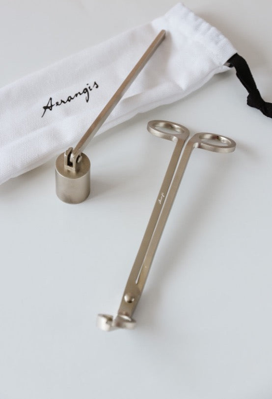 Aerangis Signature Stainless Steel Candle Care Set