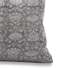 Handmade Block Print Thick Linen Pillow Cover - Ulta Kamal