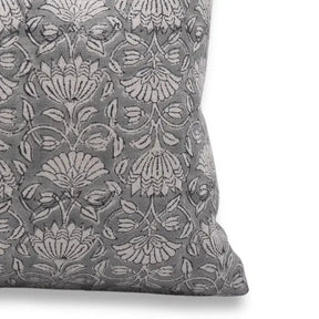 Handmade Block Print Thick Linen Pillow Cover - Ulta Kamal