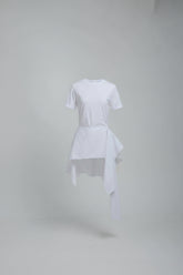 Radia Blanca Poplin Wrap T-shirt