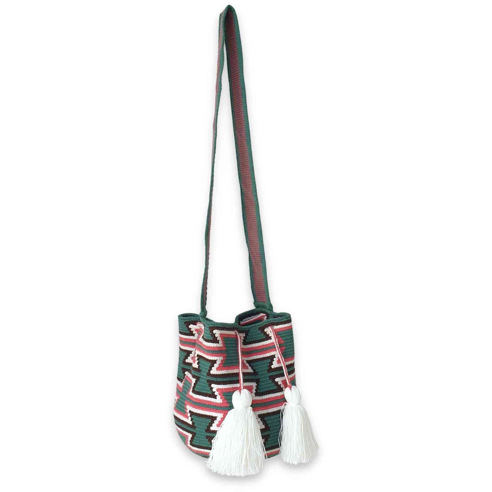 Green Jalia Wayuu Bag