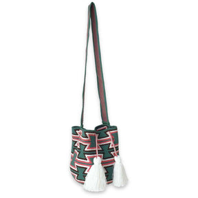 Green Jalia Wayuu Bag