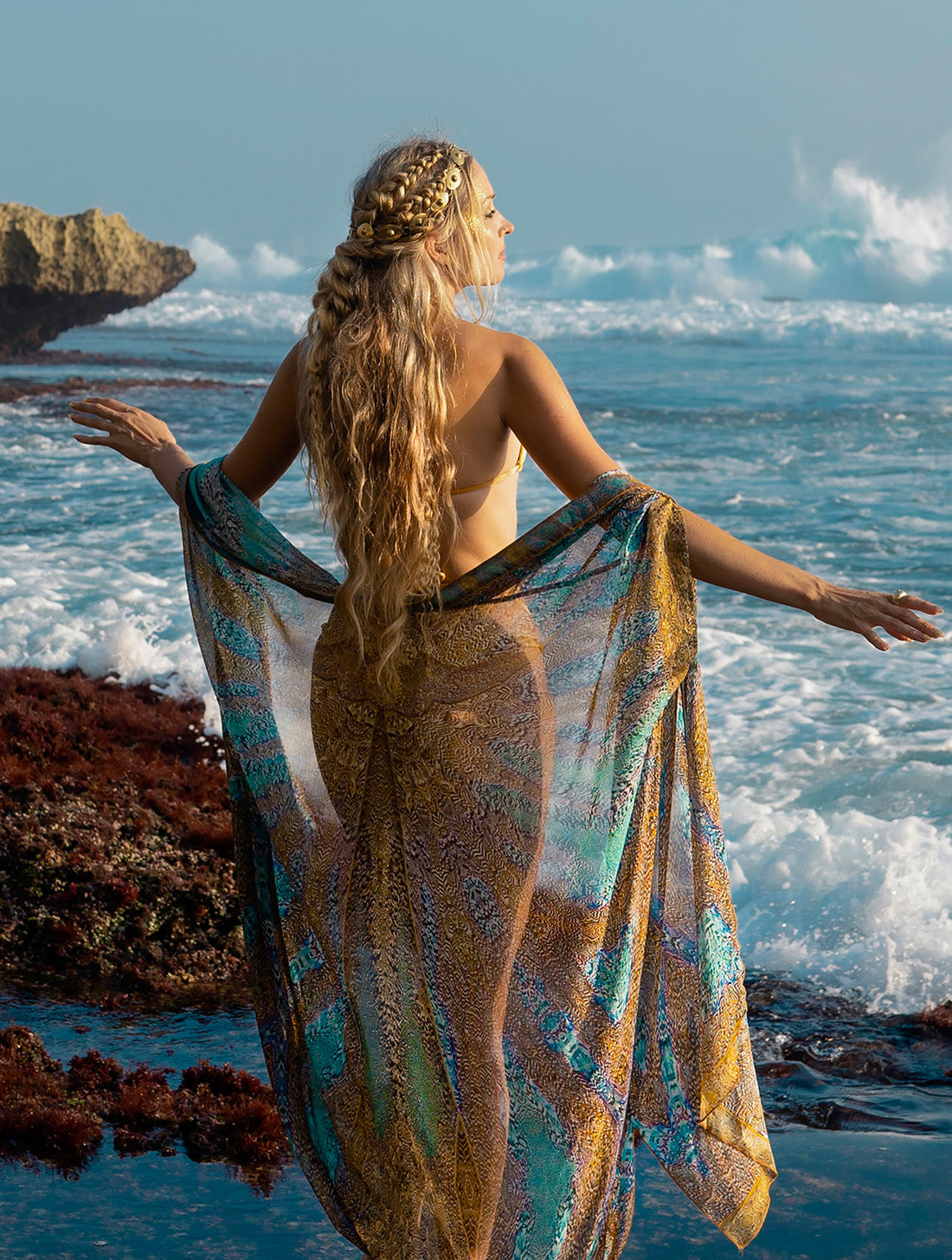 The Siren - Silk Chiffon Box Robe