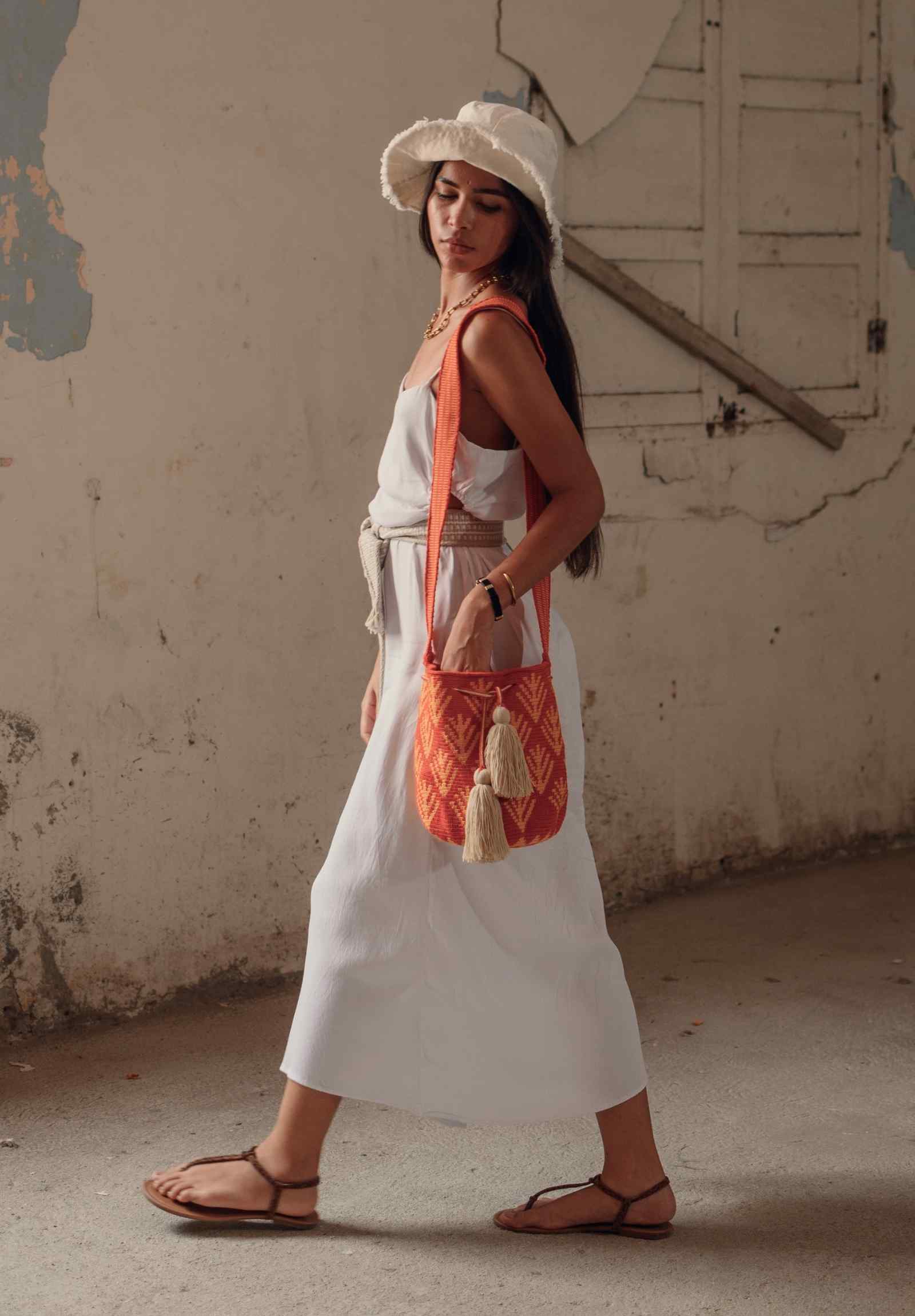 Palma Wayuu Bag (Saffron)