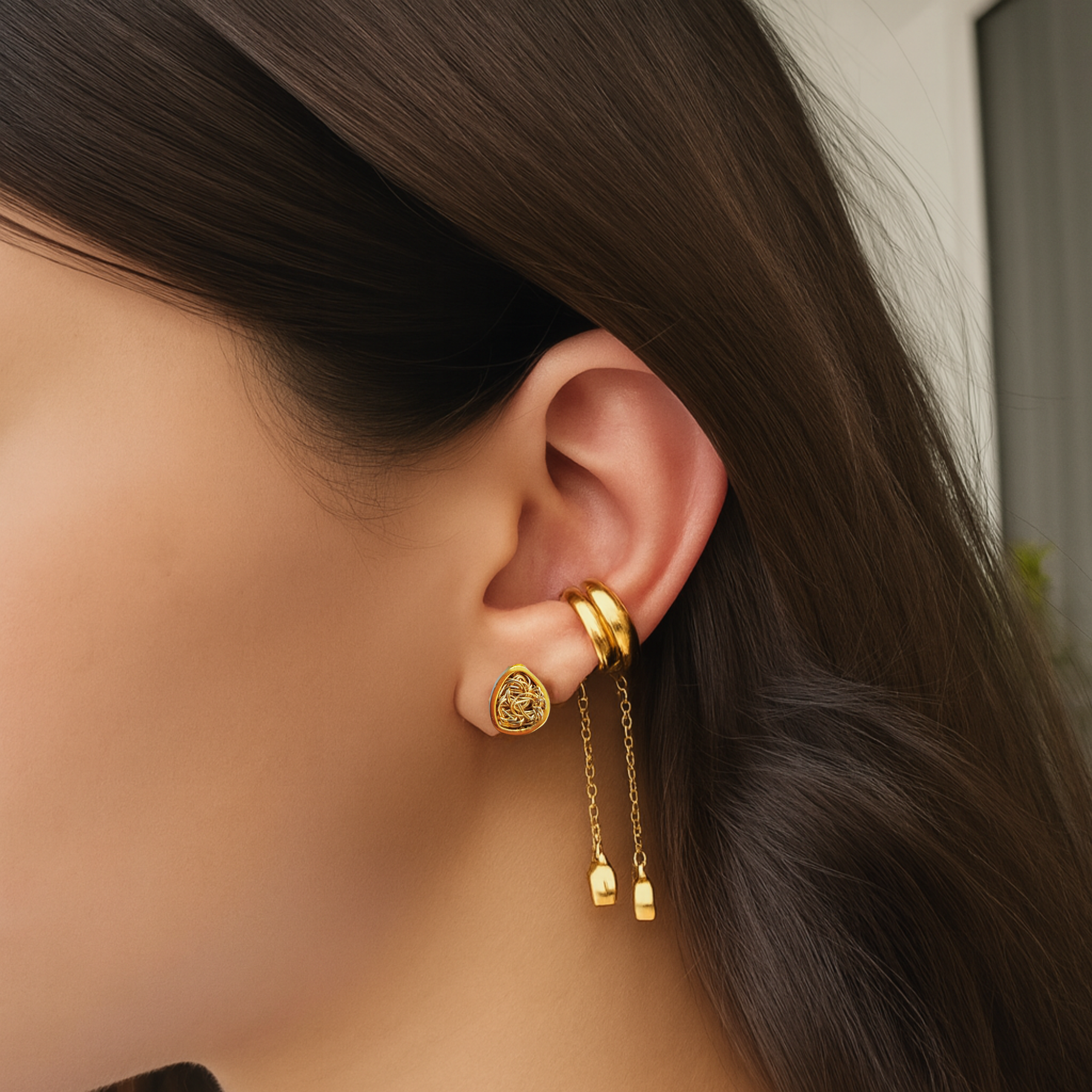 Asymmetrical Ear Cuff Set