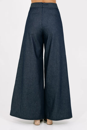 Flow Wide-leg Denim Pants