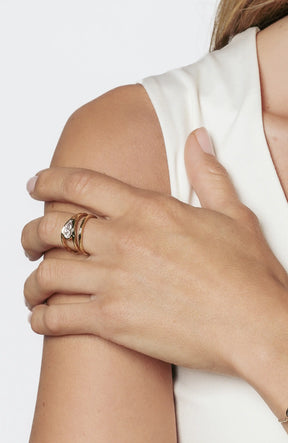Solace Tear Statement Ring