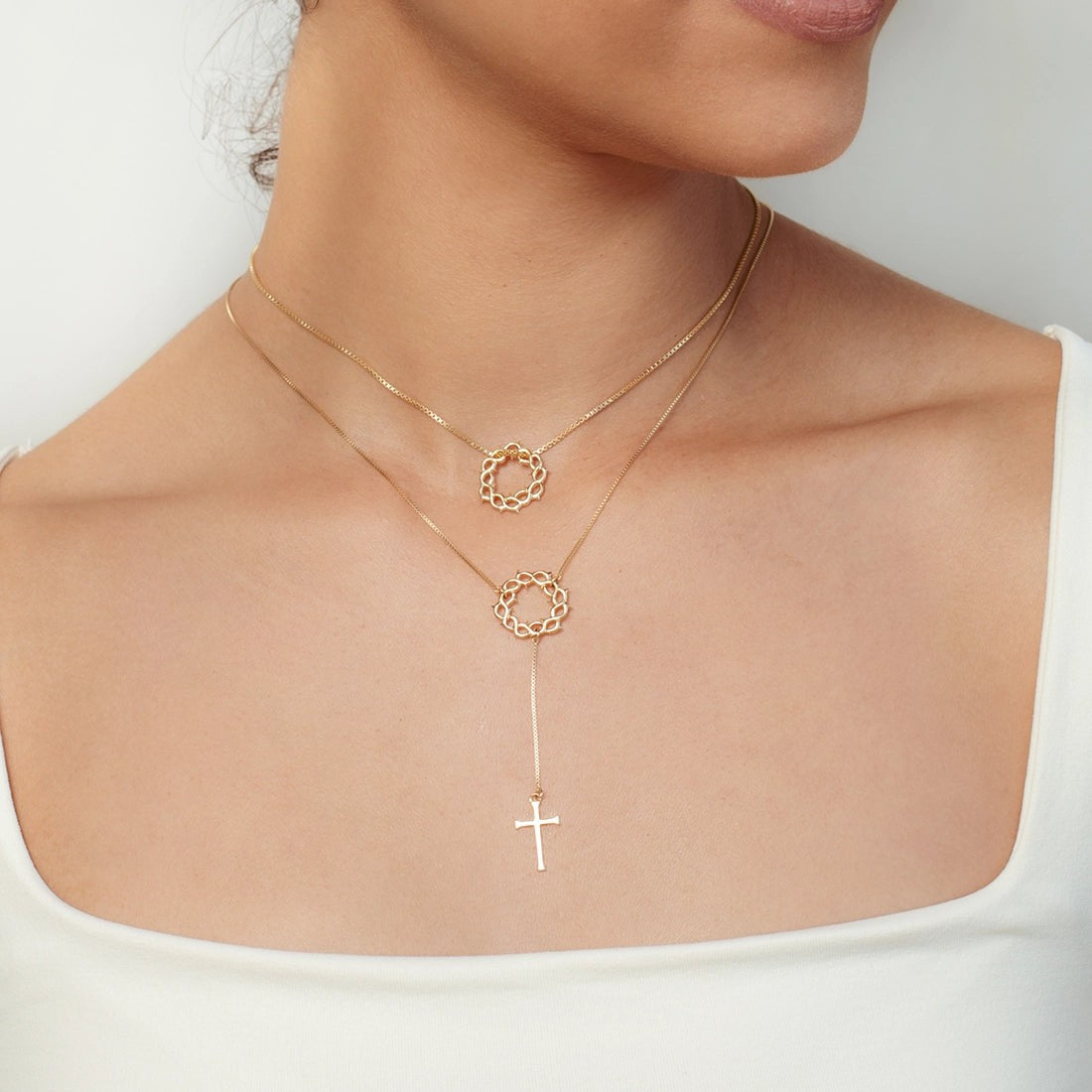 Crown Of Thorns Y Necklace
