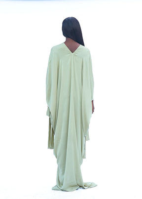 EVE DRAPED FLOOR LENGTH DRESS