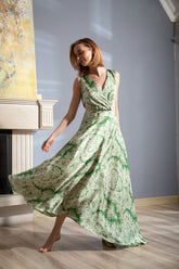 Piel Dull Green Dress