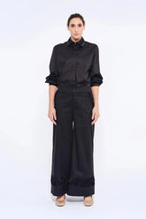 Viena Sculptural Hem Trouser