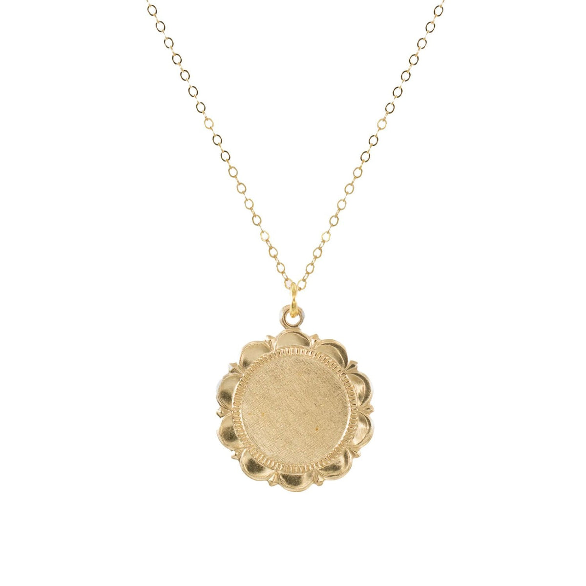 Bleeker Gold Charm Pendant Chain Necklace Delicate