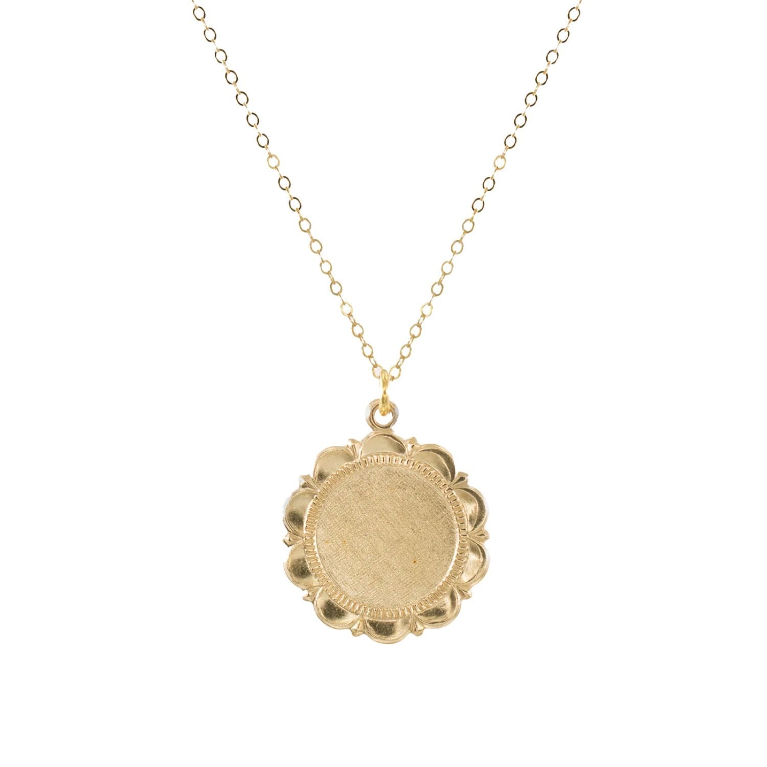 Bleeker Gold Charm Pendant Chain Necklace Delicate