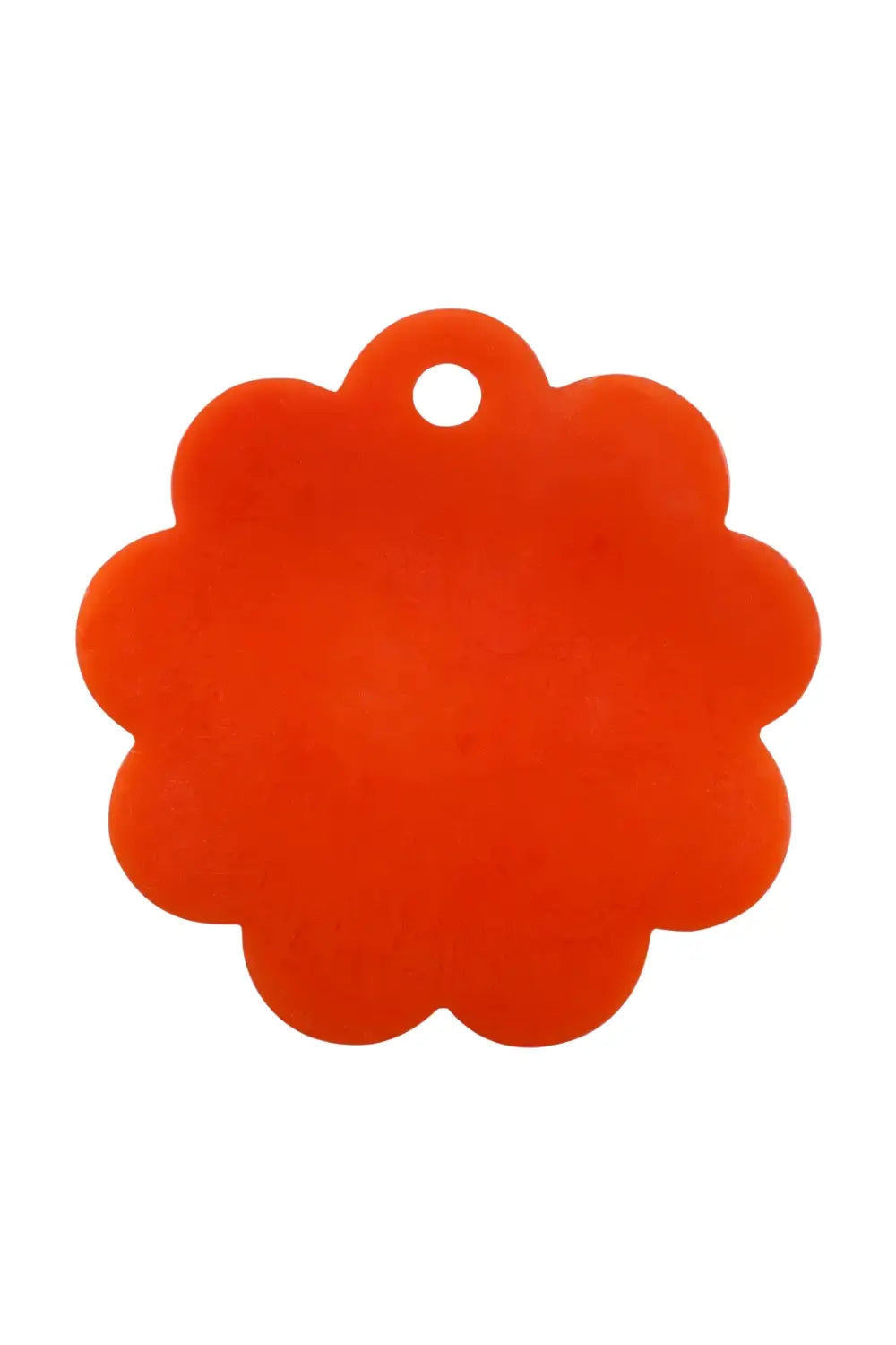 Scallop Resin Cheese Charcuterie Board, Orange - 9 Inches
