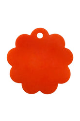 Scallop Resin Cheese Charcuterie Board, Orange - 9 Inches