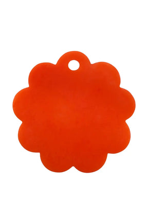 Scallop Resin Cheese Charcuterie Board, Orange - 9 Inches