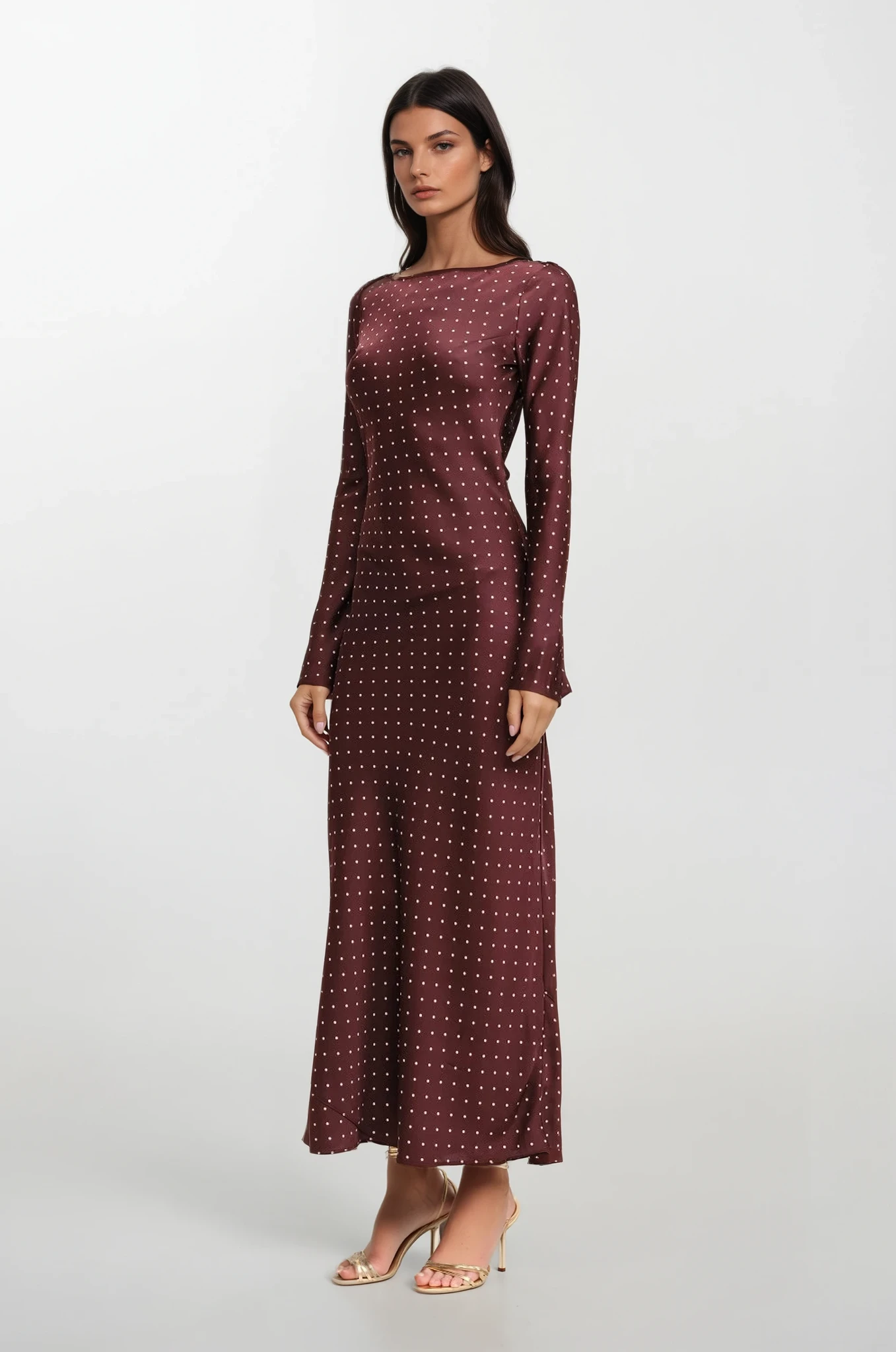 Adele Polka-Dot Gown