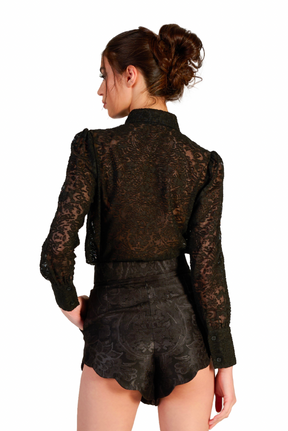 Bract Shorts in Black Elysium
