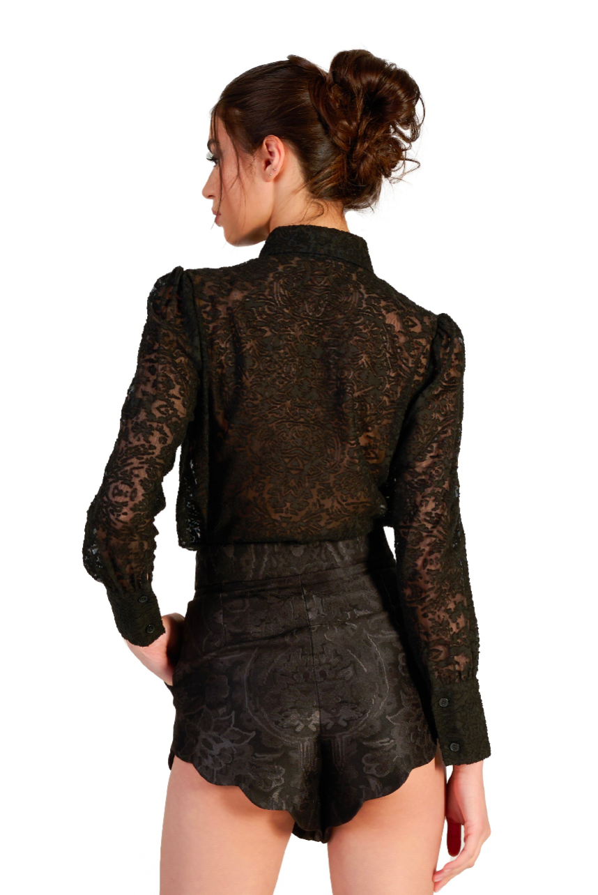 Bract Shorts in Black Elysium