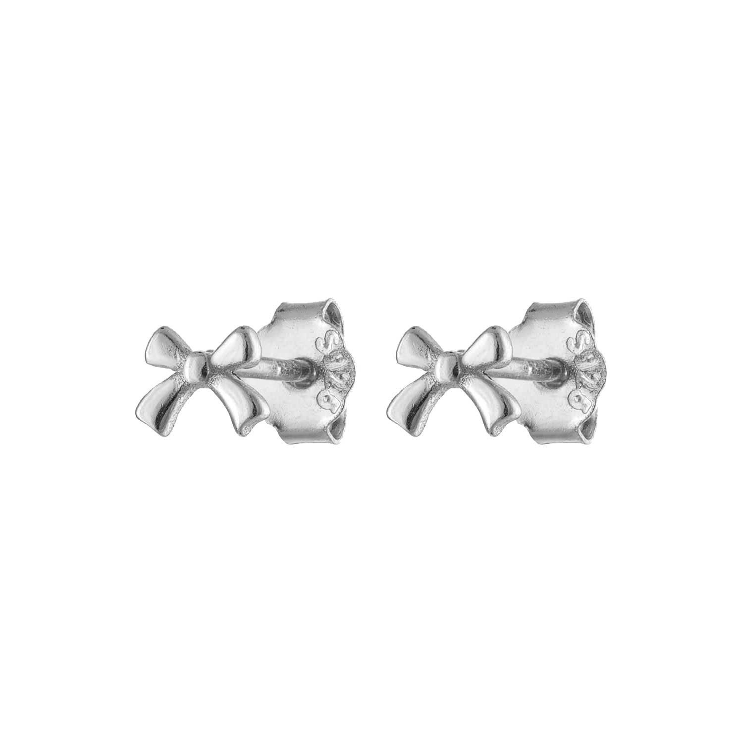 Micro Gold Bow Stud Earring